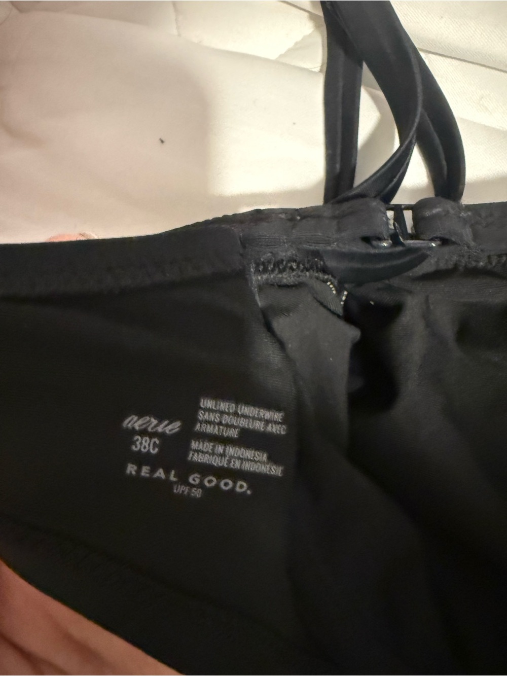 aerie Black Underwire bikini swim with Adjustable Straps - Picture 3 of 3